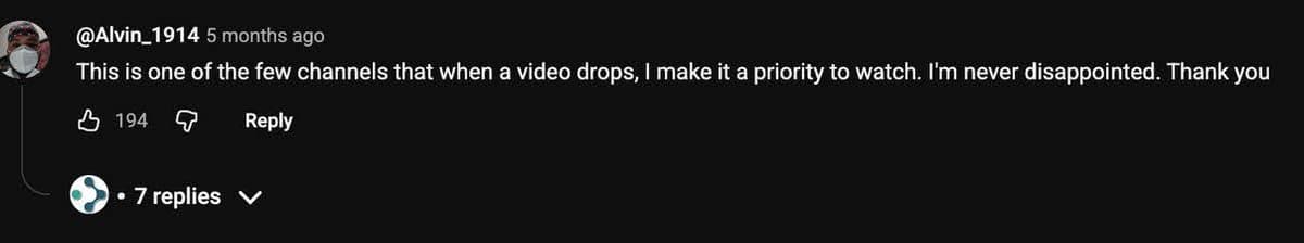 Comment about Rocky 7